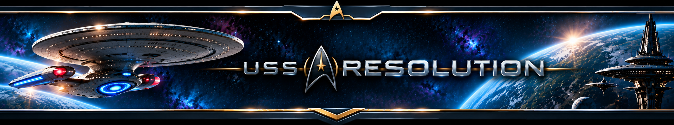 USS Resolution Banner